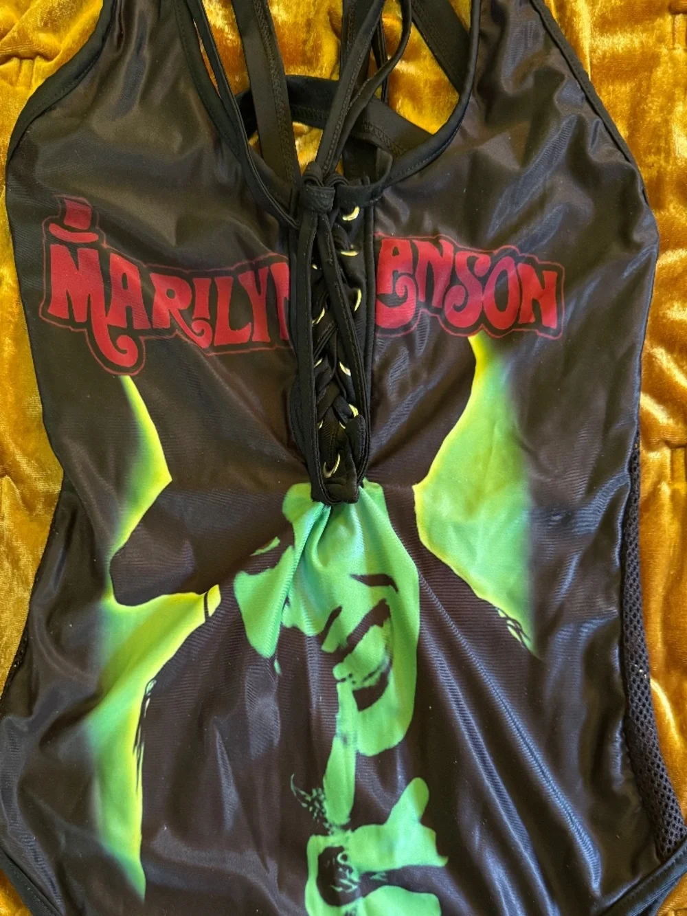 Killstar Marilyn Manson bathing suit swimsuit Medium - Picture 5 of 6